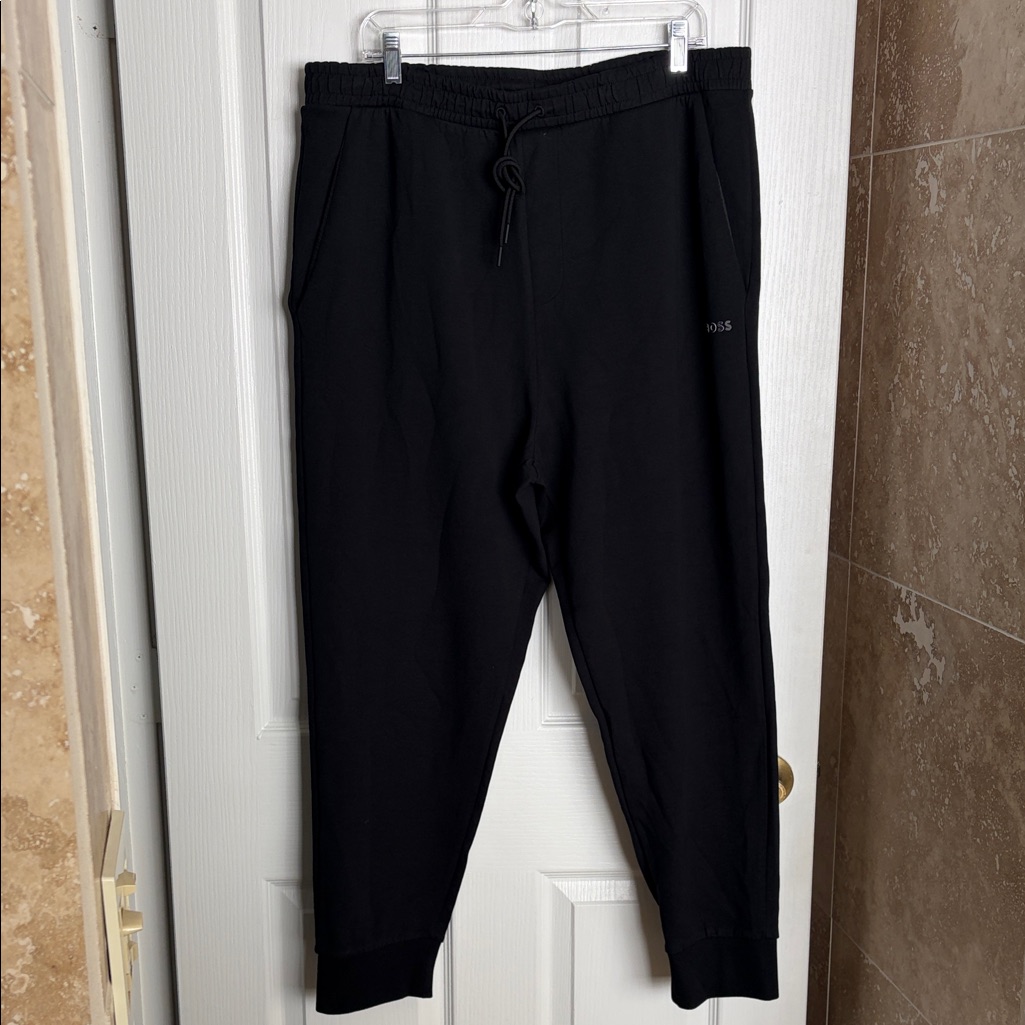 Mens Black Jogger Pants  Brand Boss
